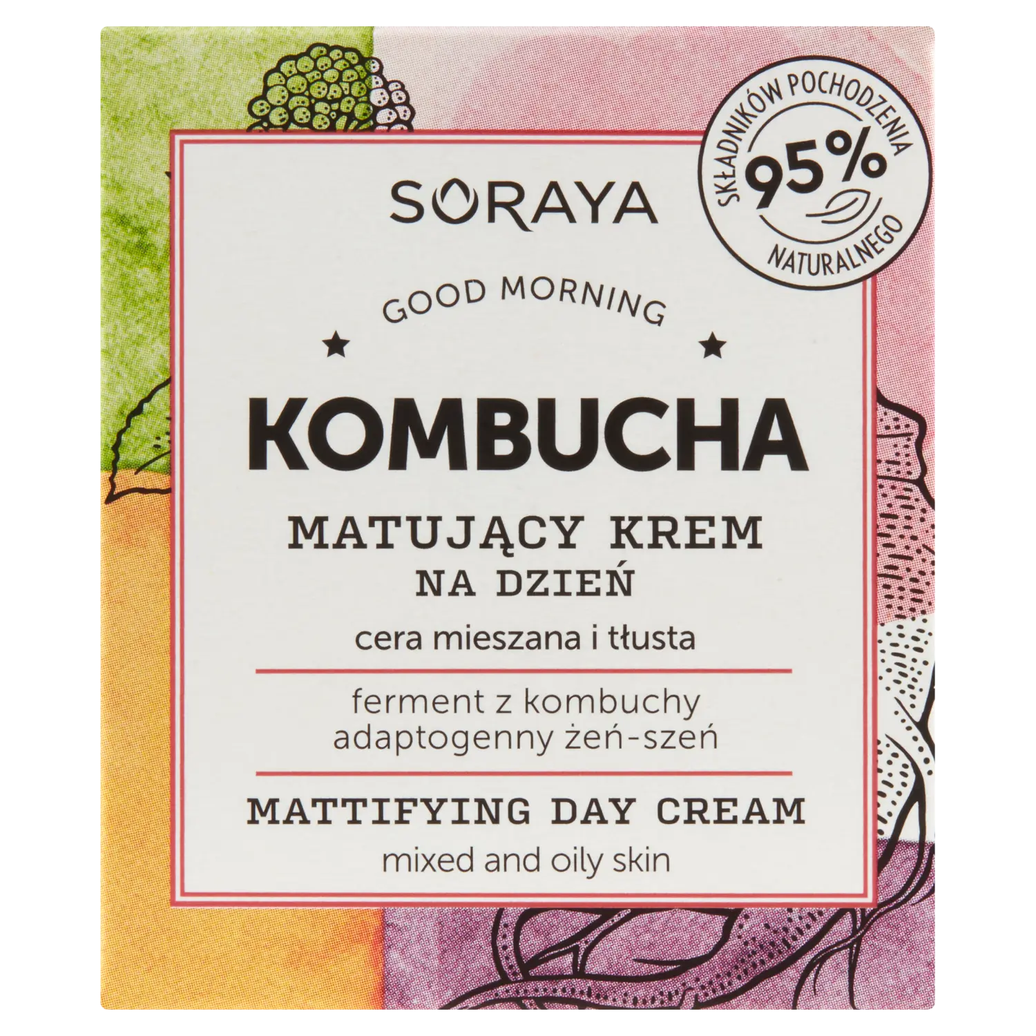 

Soraya Kombucha матирующий дневной крем для лица, 75 мл