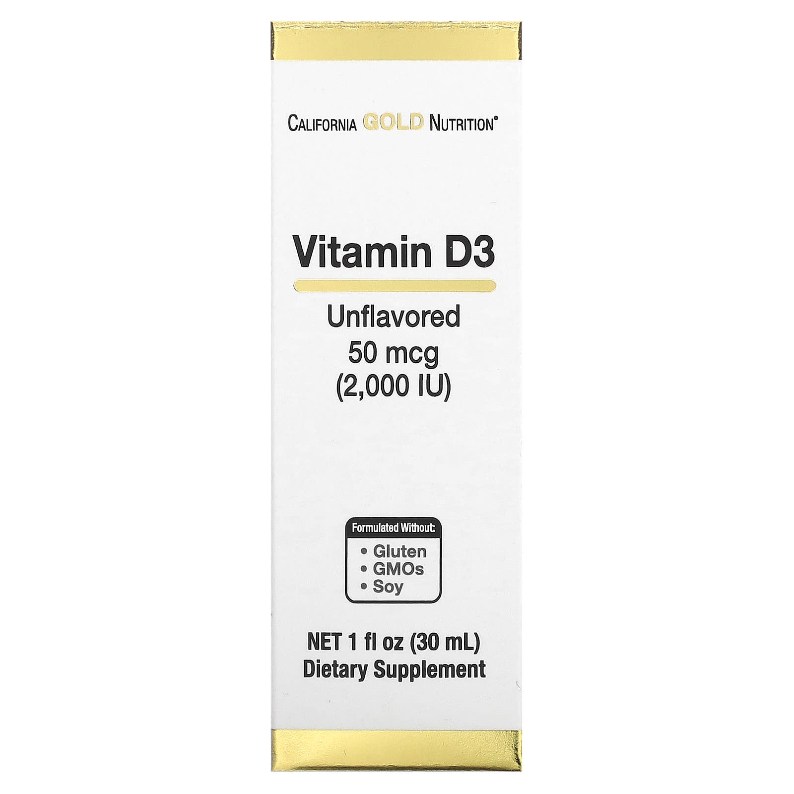 Витамин D3 California Gold Nutrition, 30 мл