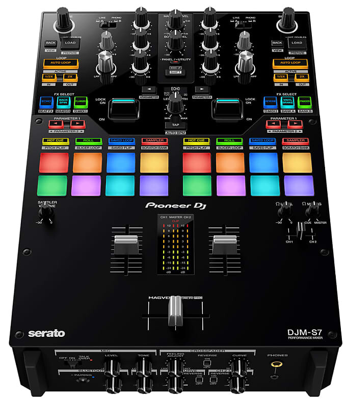 

Pioneer DJM-S7 DJ 2-канальный DJ Battle Mixer в стиле Scratch (черный) DJM-S7 DJ Scratch-style 2-channel Performance DJ Battle Mixer ()