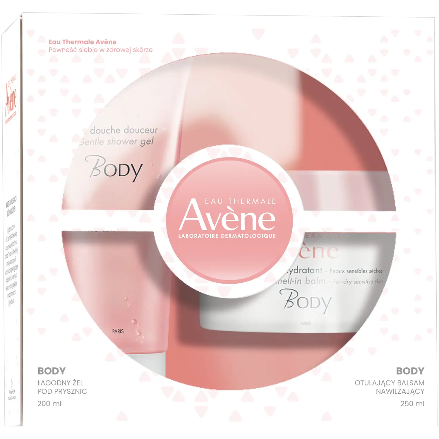 

Avène набор: увлажняющий лосьон для тела, 250 мл + мягкий гель для умывания, 200 мл