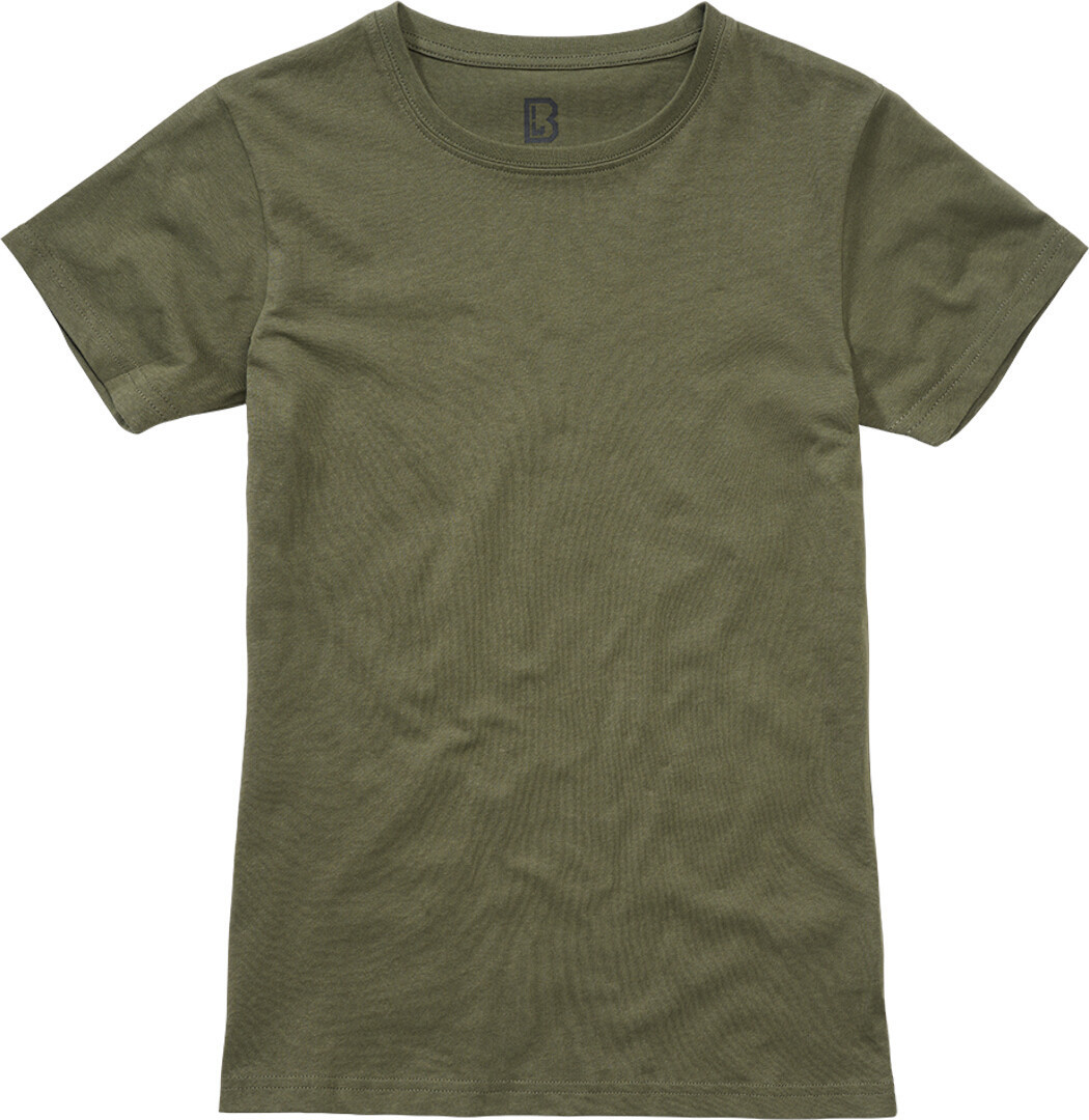 Женская футболка Brandit с круглым вырезом, оливковый