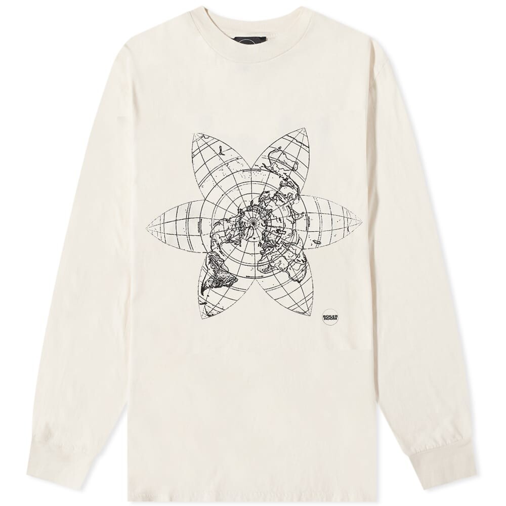 

Футболка Boiler Room Long Sleeve Flower Earth Tee, Белый