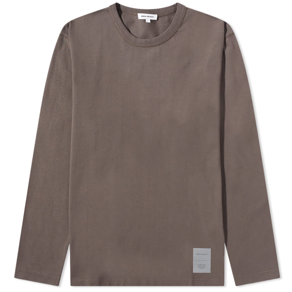 

Футболка Norse Projects Long Sleeve Holger Tab Series Reflective Tee, Серый