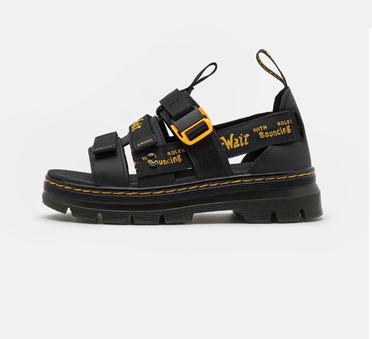 

Сандалии Dr. Martens Pearson Ii, черный, желтый