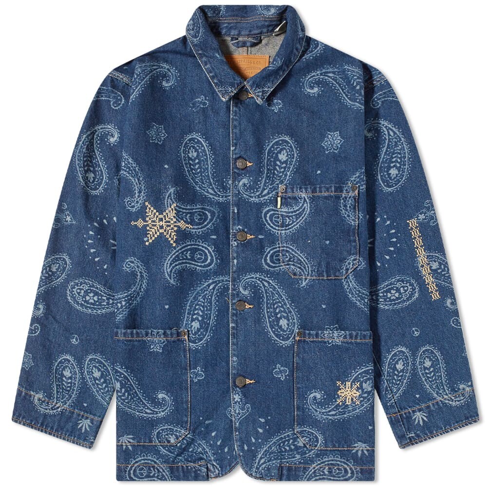 

Джинсовая куртка Levi's Vintage Clothing x Adish Indigo 1 Hemp Chore, синий