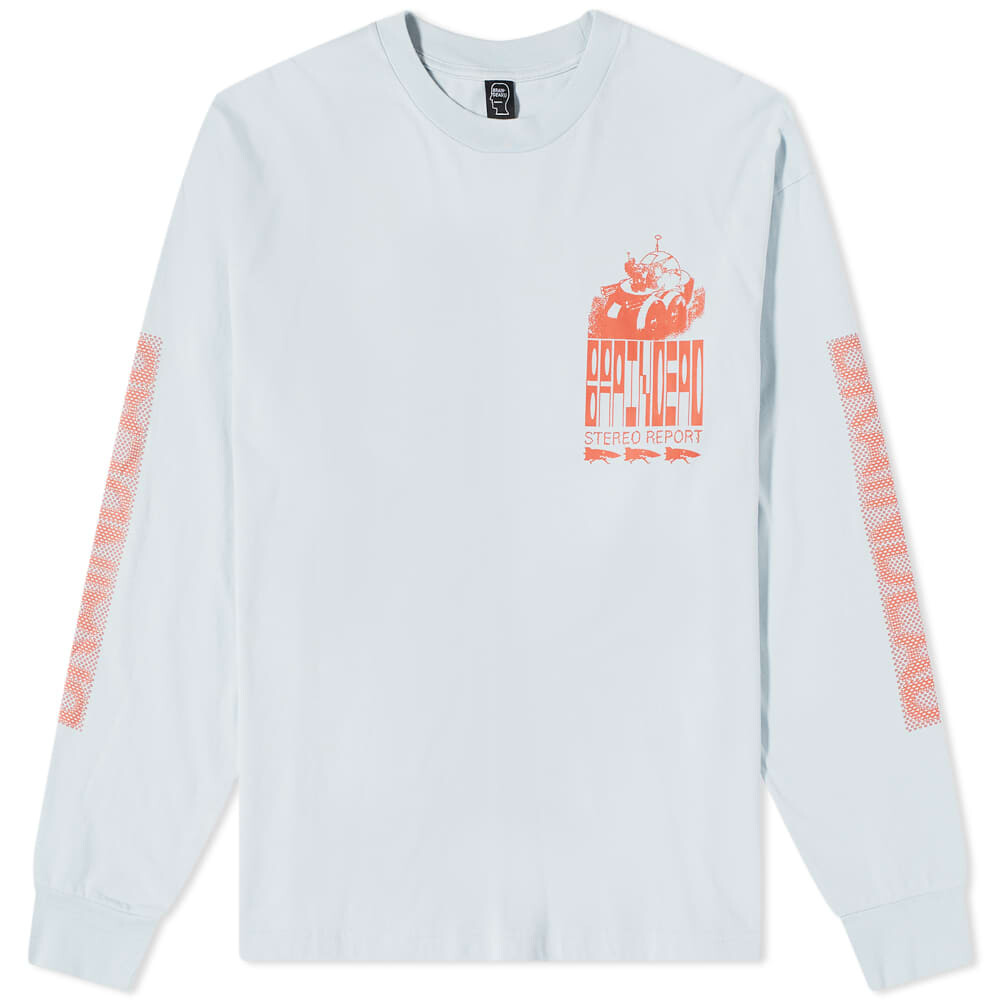 

Футболка Brain Dead Long Sleeve Stereo Report Tee