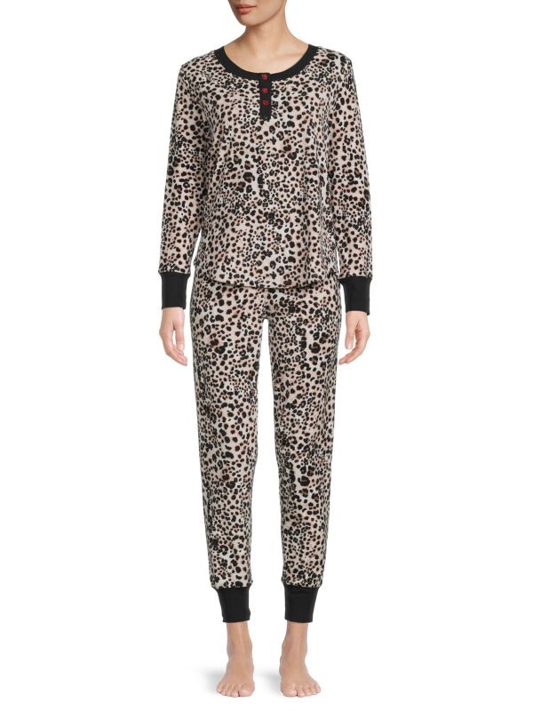 

Пижамный комплект из 2 предметов с узором Betsey Johnson Animal print
