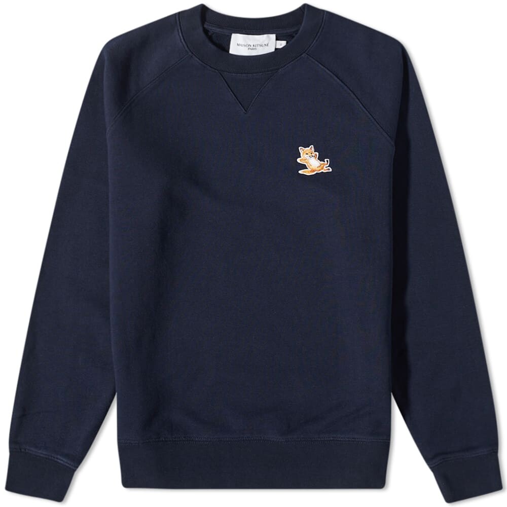

Толстовка Maison Kitsune Chillax Fox Patch Classic Crew Sweat, Черный