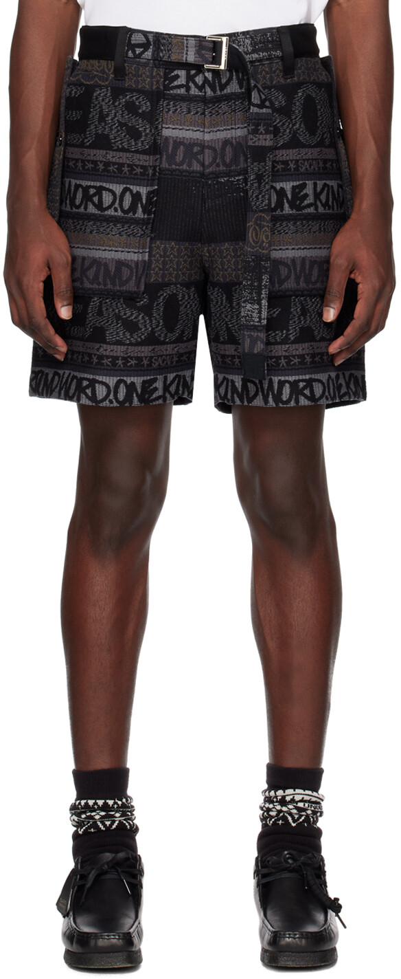 Черные шорты Eric Haze Edition sacai