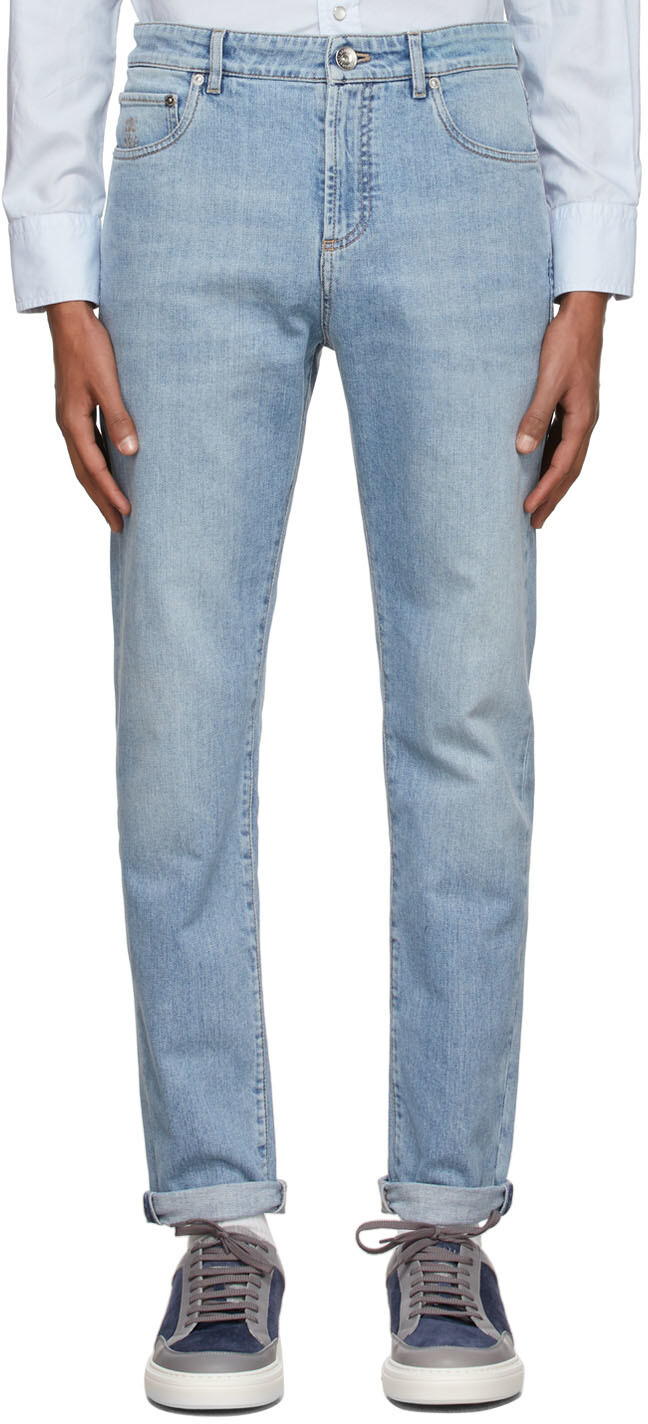 

Синие джинсы Comfort Carrot Brunello Cucinelli