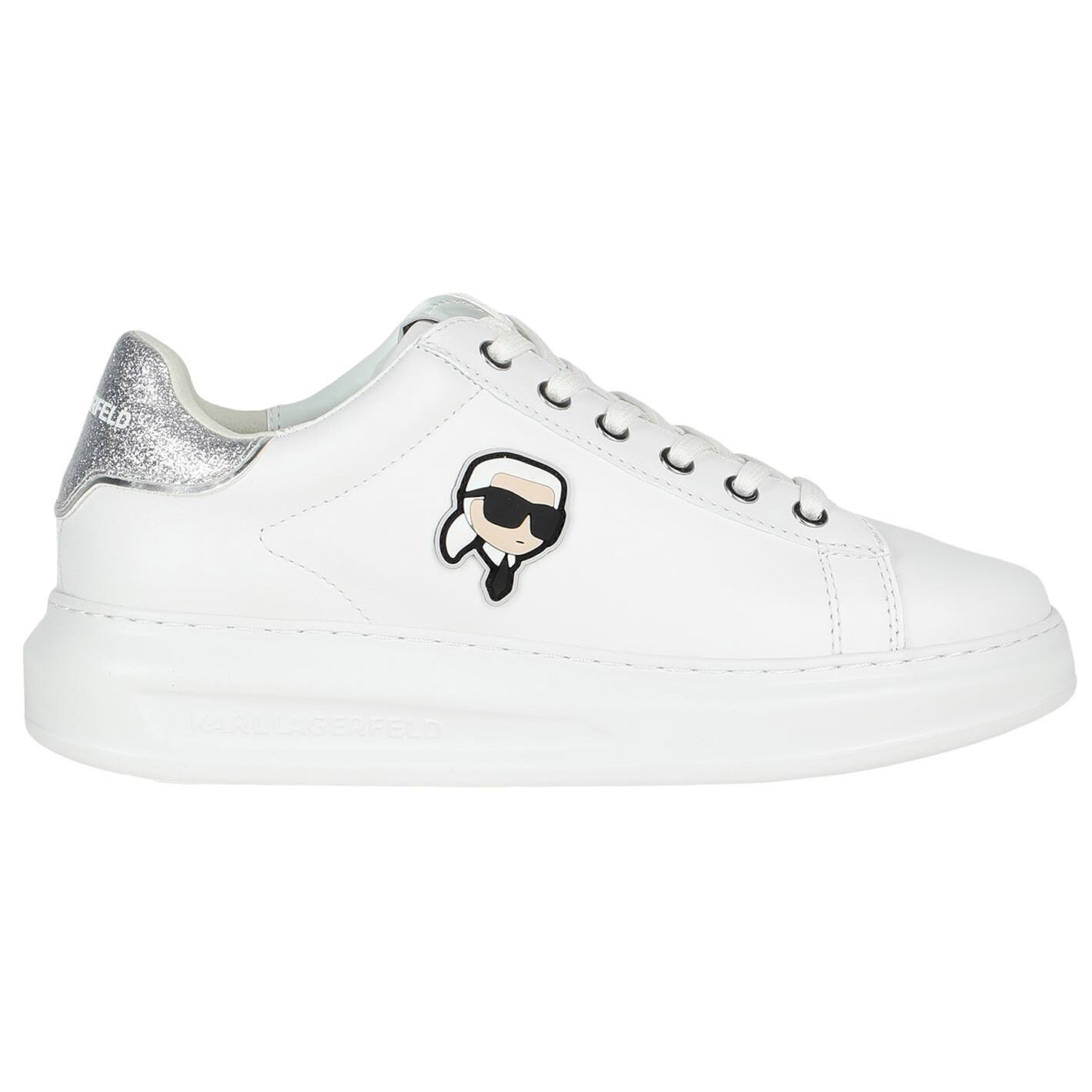 

Кроссовки Karl Lagerfeld, белый/серебристый
