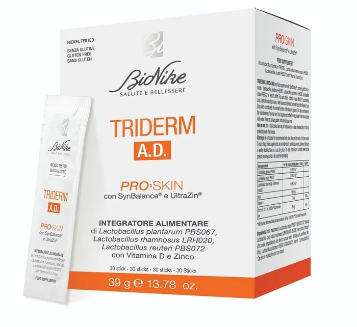 

Bionike Triderm AKNET Pro Skin Добавка для атопической кожи, 30 палочек