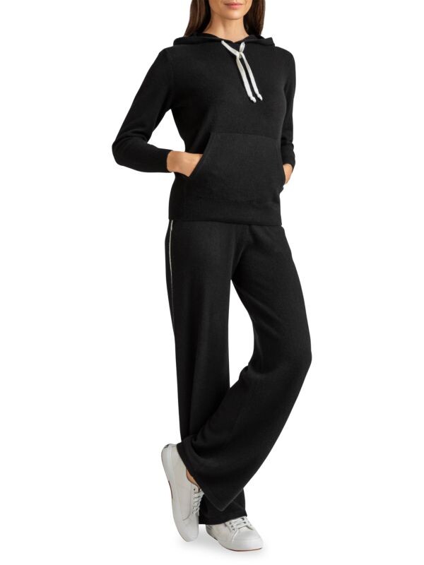 

Худи Sofia Cashmere из роскошного кашемира, черный