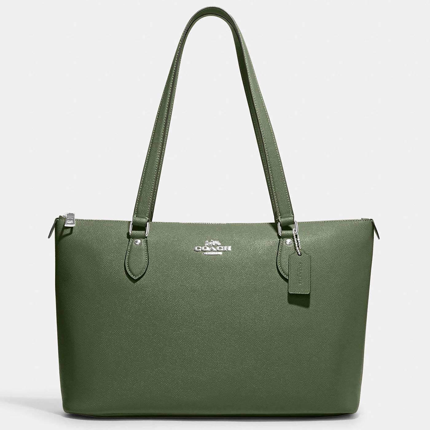 

Сумка-тоут Coach Outlet Gallery, зеленый/серебристый