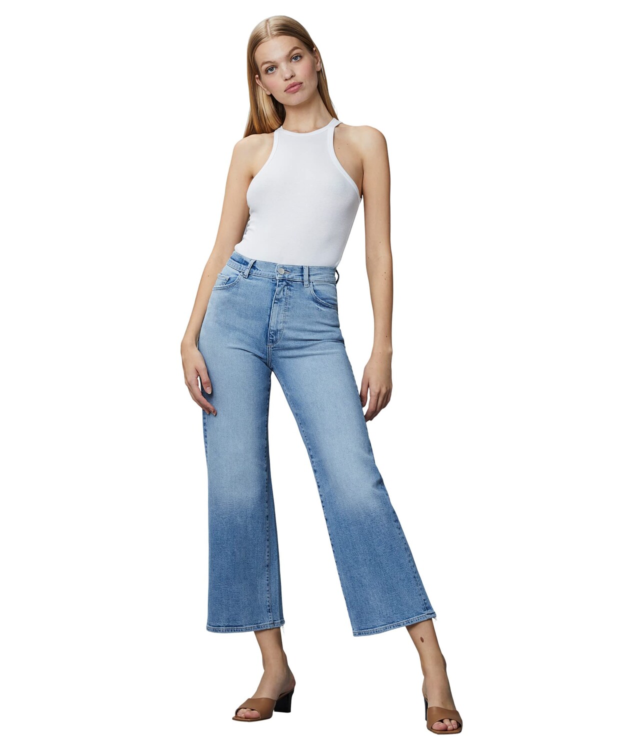 

Джинсы DL1961, Hepburn Wide Leg in Droplet