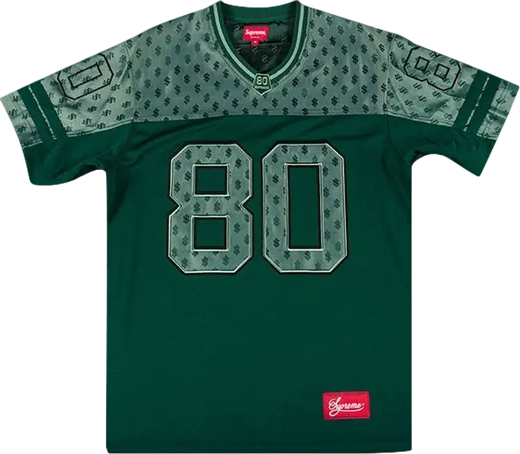 

Футболка Supreme Monogram Football Jersey 'Green', зеленый