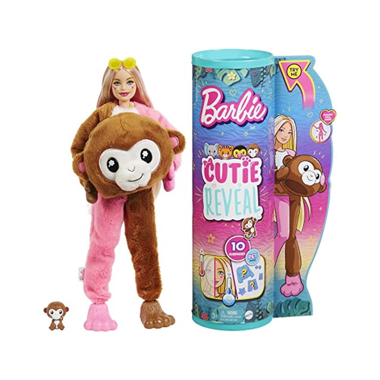 

Кукла Barbie Cutie Reveal Dolls Tropical Jungle Monkey