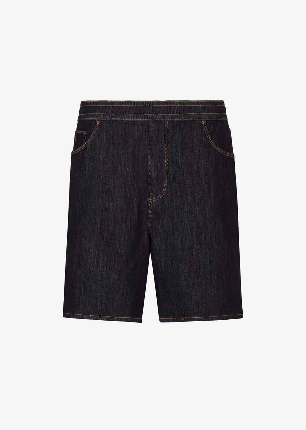 

Джинсовые шорты-бермуды из эластичного флиса Armani Exchange, синий