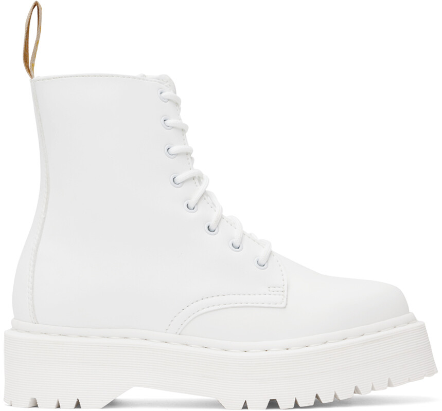 

Белые ботинки на платформе Jadon II Dr. Martens