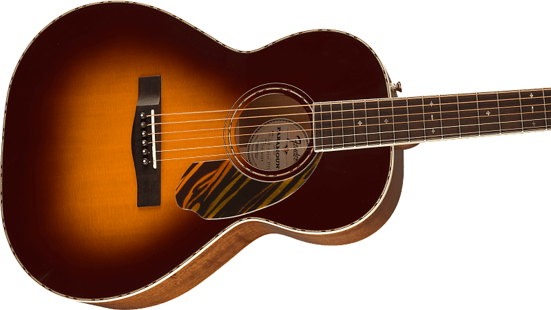 Накладка на гриф Fender PS-220E Parlor Ovangkol, 3 цвета, винтажные солнечные лучи PS-220E Parlor Ovangkol Fingerboard 3-Color Vintage Sunburst