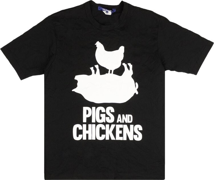 

Футболка Junya Watanabe Pigs And Chickens T-Shirt 'Black', черный