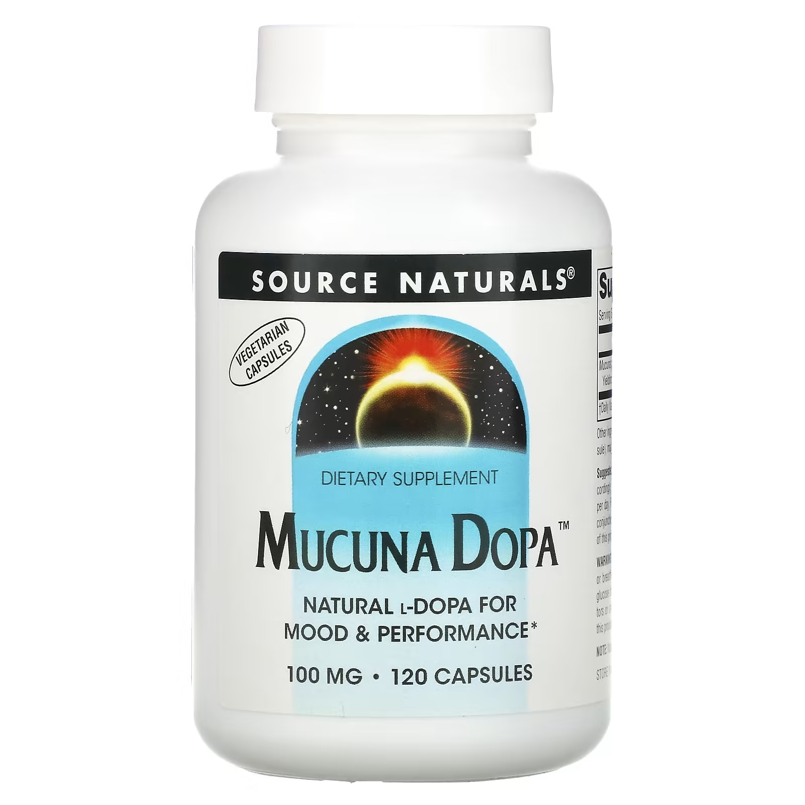 Source Naturals Mucuna Dopa 100 мг, 120 капсул - фото