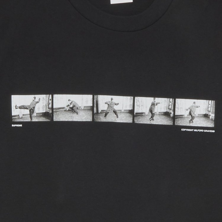 Футболка Supreme Milford Graves Tee 'Black', черный – купить из-за