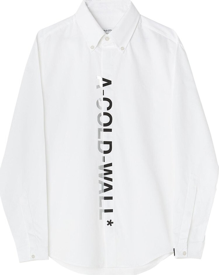 

Рубашка A-Cold-Wall* Woven Split Dialogue Shirt 'White', белый