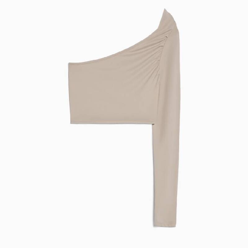 

Топ Bershka Asymmetric, бежевый