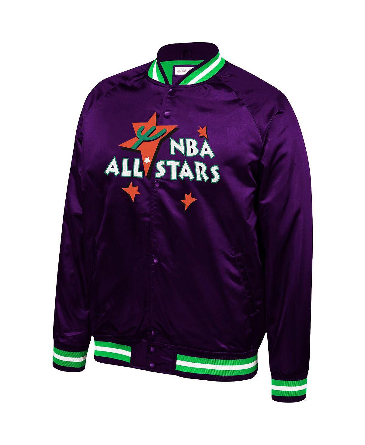 Мужская фиолетовая легкая атласная куртка nba all-star game 1995 года на  застежках Mitchell & Ness, фиолетовый – купить с доставкой из-за рубежа  через платформу «CDEK.Shopping»