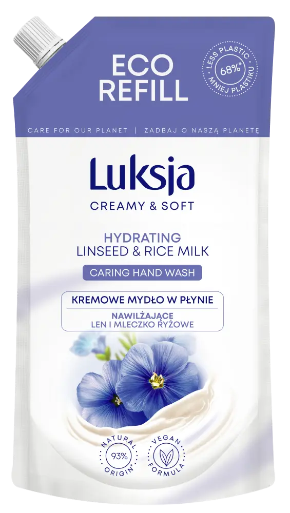 

Luksja Linseed запас жидкого мыла, 400 мл