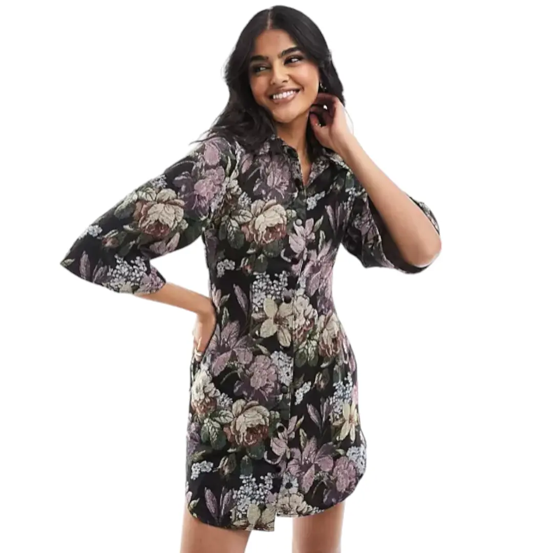 

Платье Asos Design Mini Shirt, мультиколор