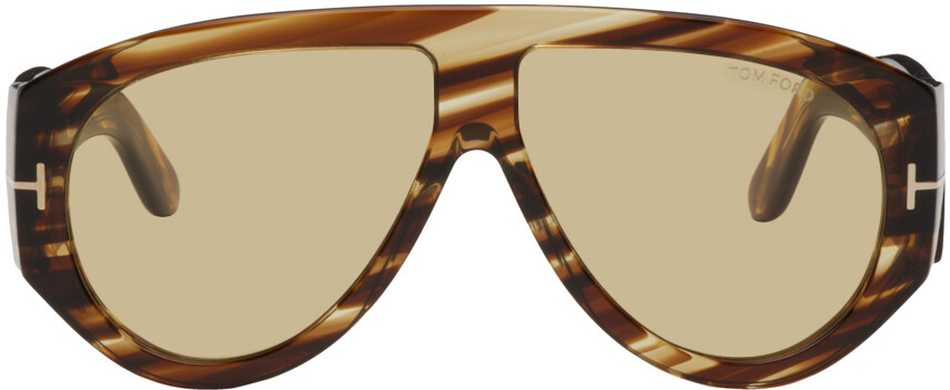 

Коричневые и прозрачные солнцезащитные очки Bronson TOM FORD