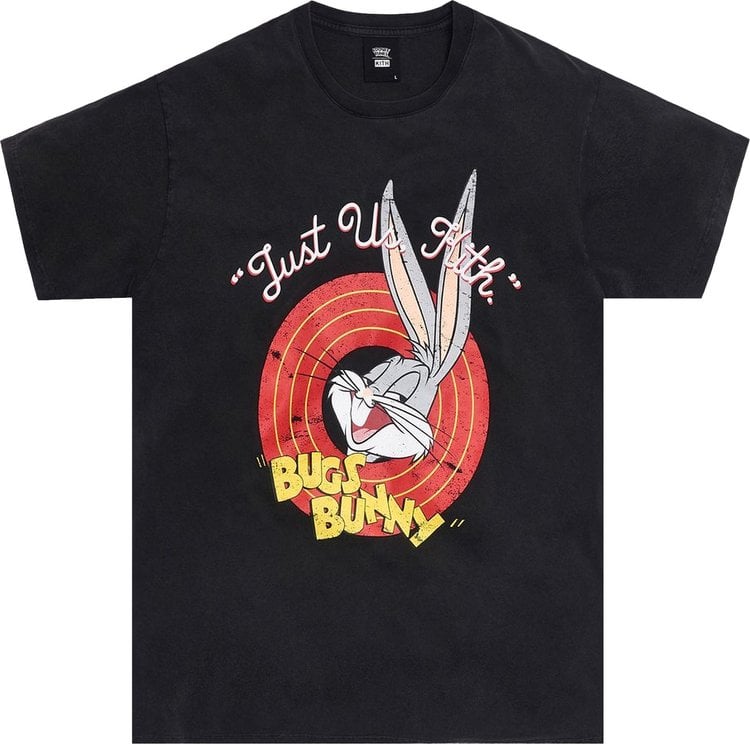 Футболка Kith x Looney Tunes Bugs Vintage Tee 'Black', черный - фото