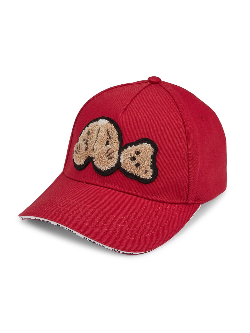 

Хлопковая кепка медведя Palm Angels, красный
