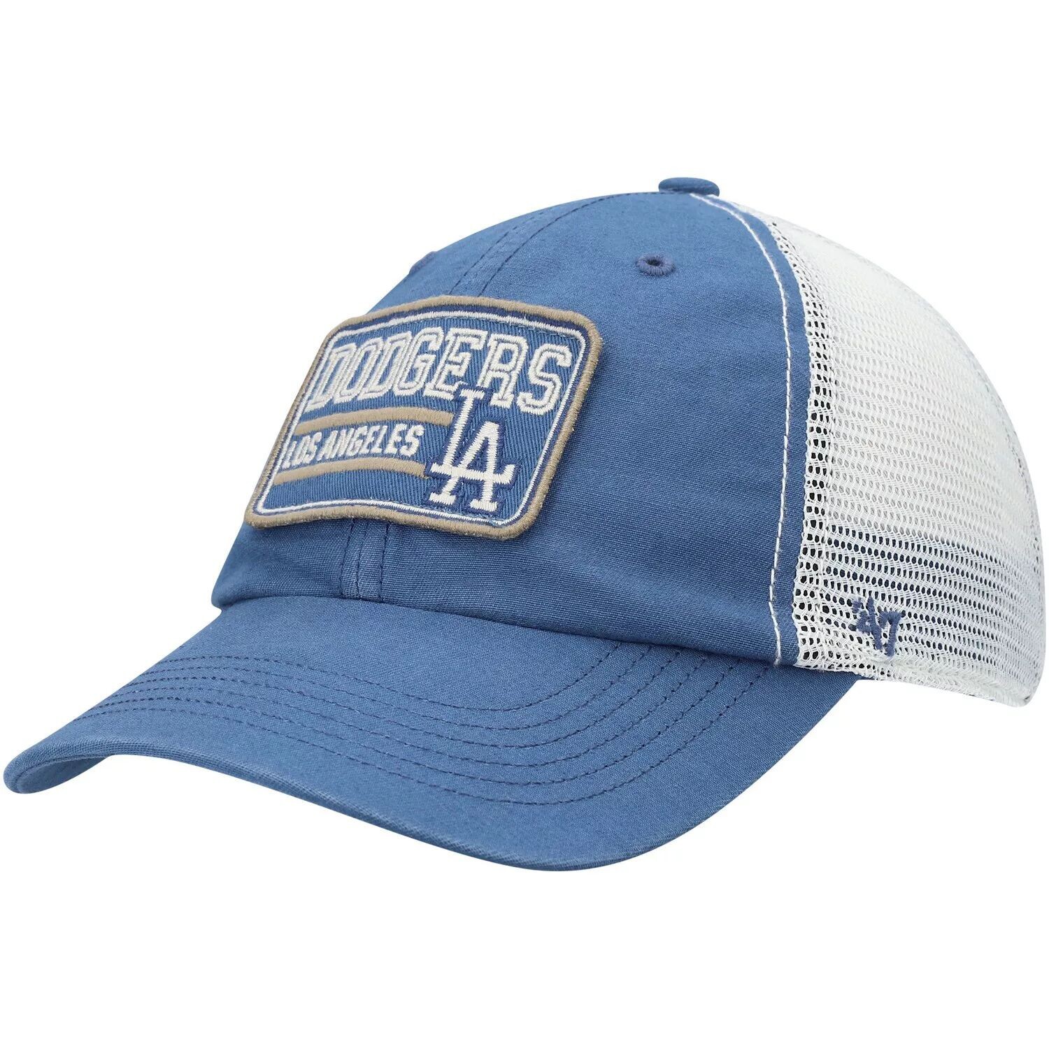 

Мужская регулируемая кепка Royal/Natural Los Angeles Dodgers Off Ramp Clean Up Trucker '47