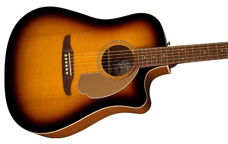 Акустическая гитара Fender Redondo Player Acoustic Electric Guitar Sunburst цена и фото