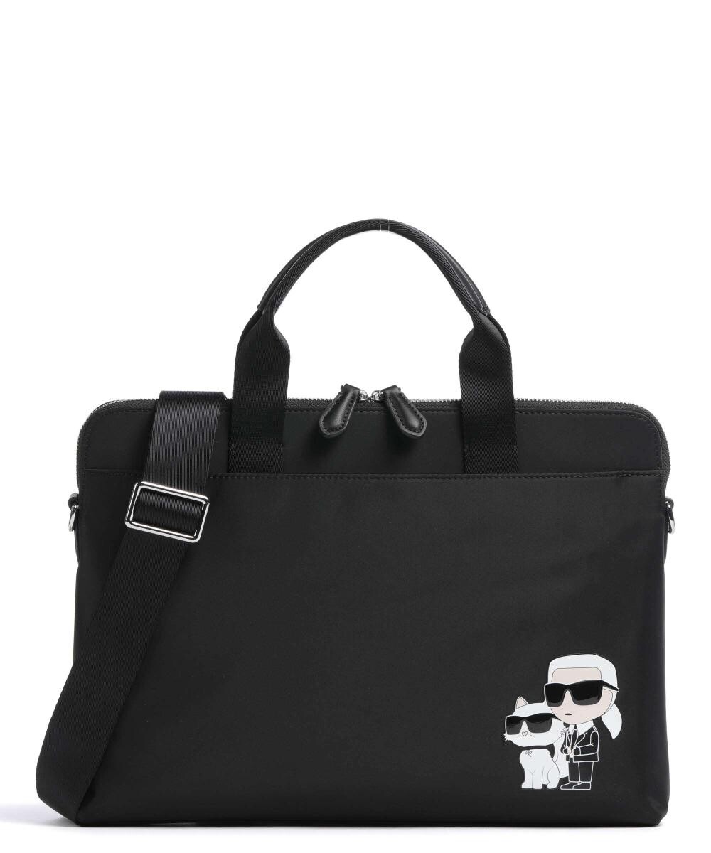 

Портфель K/Ikonik 2.0 из переработанного полиамида Karl Lagerfeld, черный