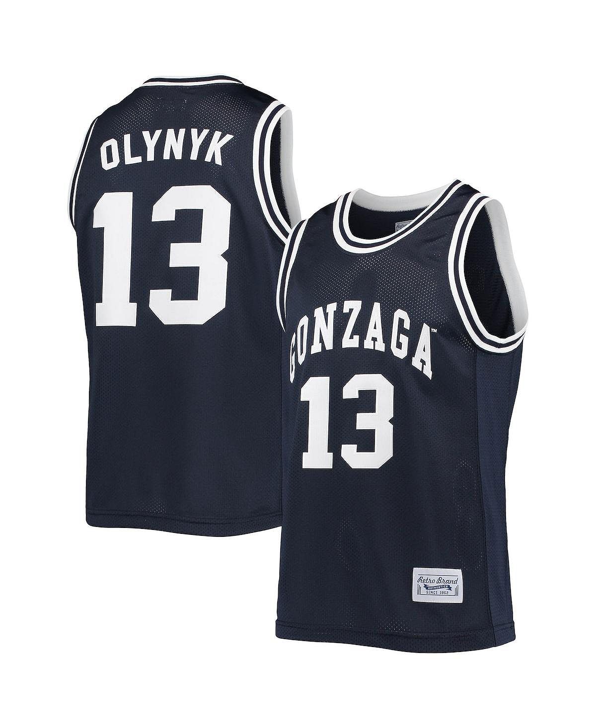 цена Мужское памятное классическое баскетбольное джерси kelly olynyk navy gonzaga bulldogs alumni Original Retro Brand, синий