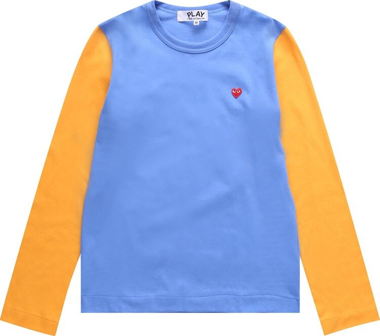 

Футболка Comme des Garçons PLAY Bi Color T-Shirt 'Blue/Yellow', синий