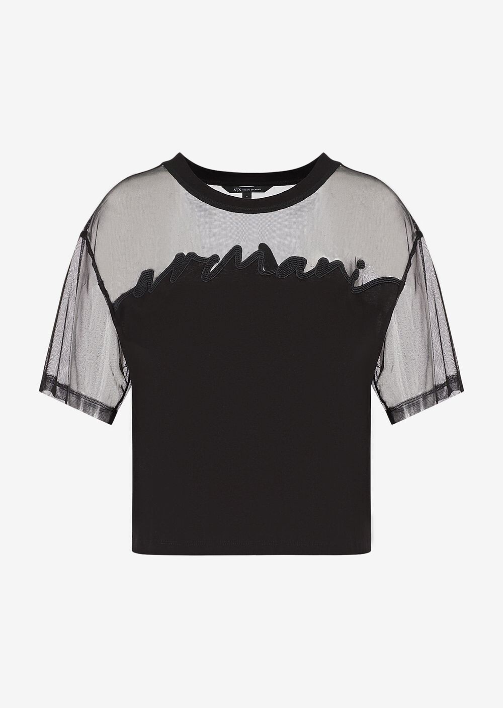 

Укороченные футболка Armani Exchange, черный