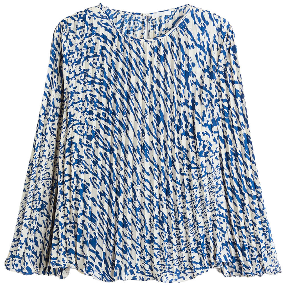 

Блузка H&M+ Pleated, синий