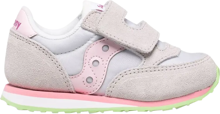 

Кроссовки Saucony Jazz Hook & Loop Little Kid Grey Pink, серый