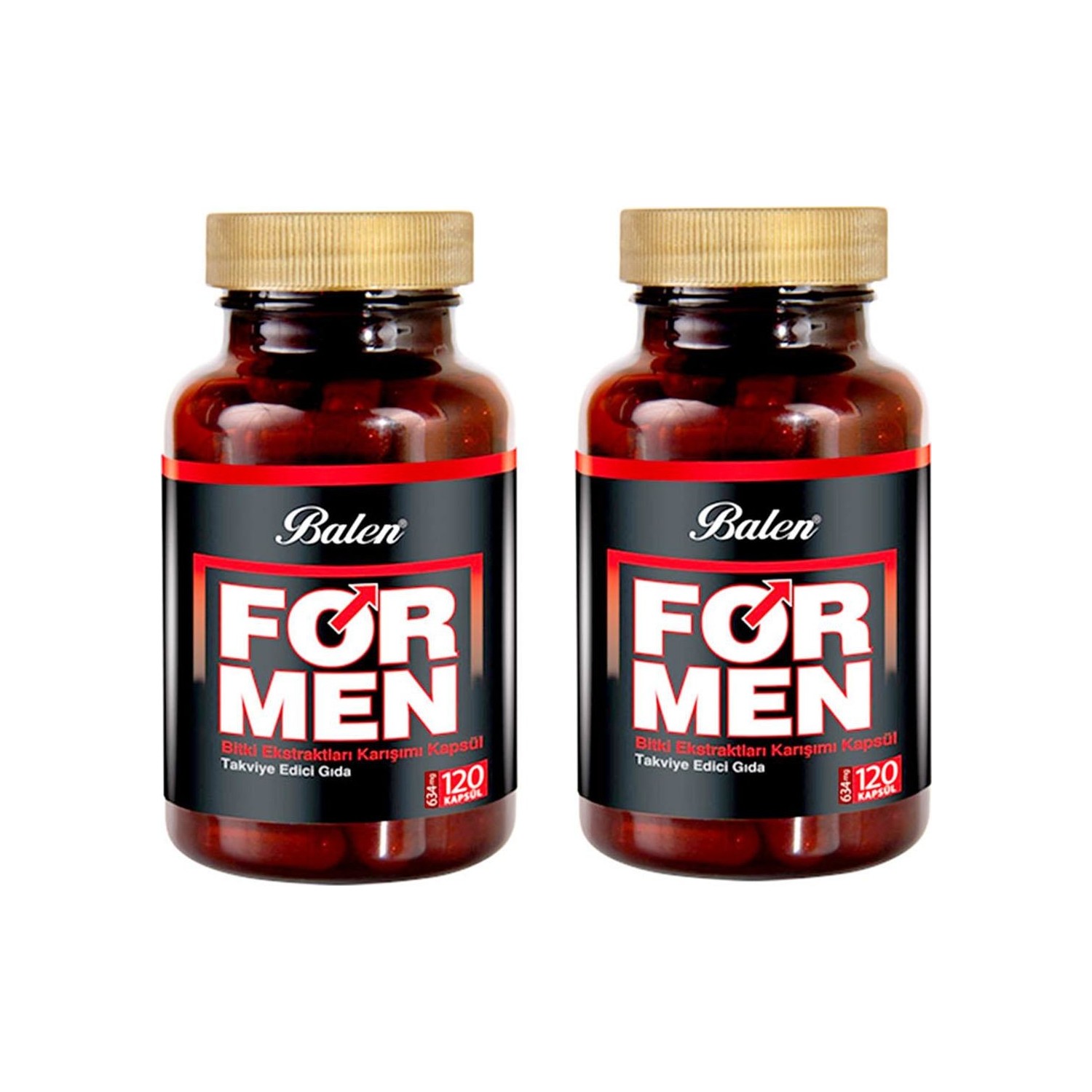 Активная добавка Balen For Men Herbal Mixture 120 капсул, 634 мг, 2 штуки биодоступное железо симпливит 120 капсул