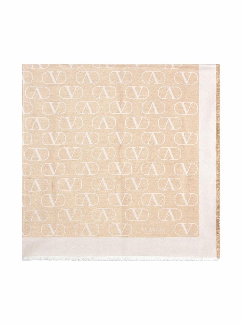 

Палантин с люрексом V-logo Valentino