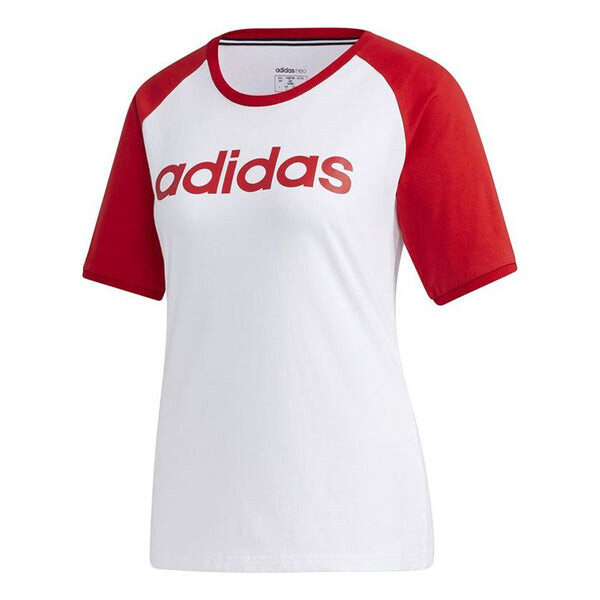 

Футболка Adidas neo Large logo Alphabet Printing Short Sleeve White, Белый