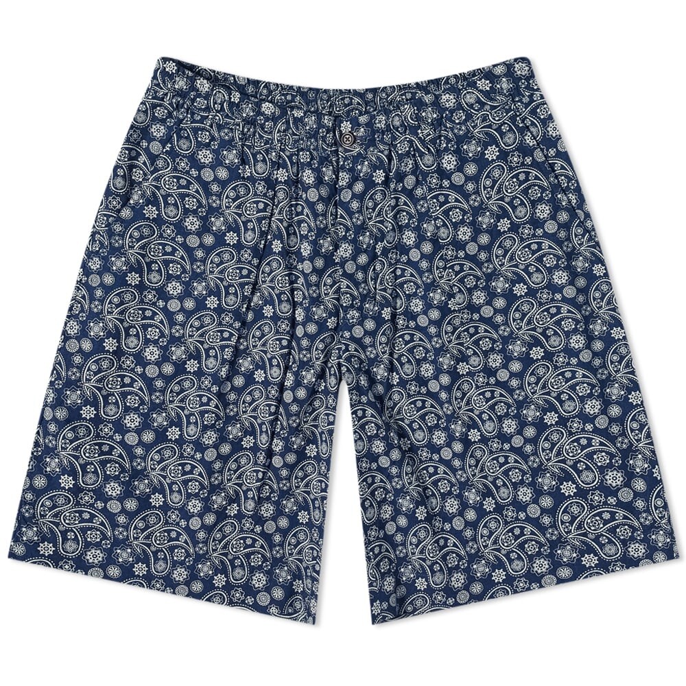 

Шорты Universal Works Japanese Paisley Pleated Track Short