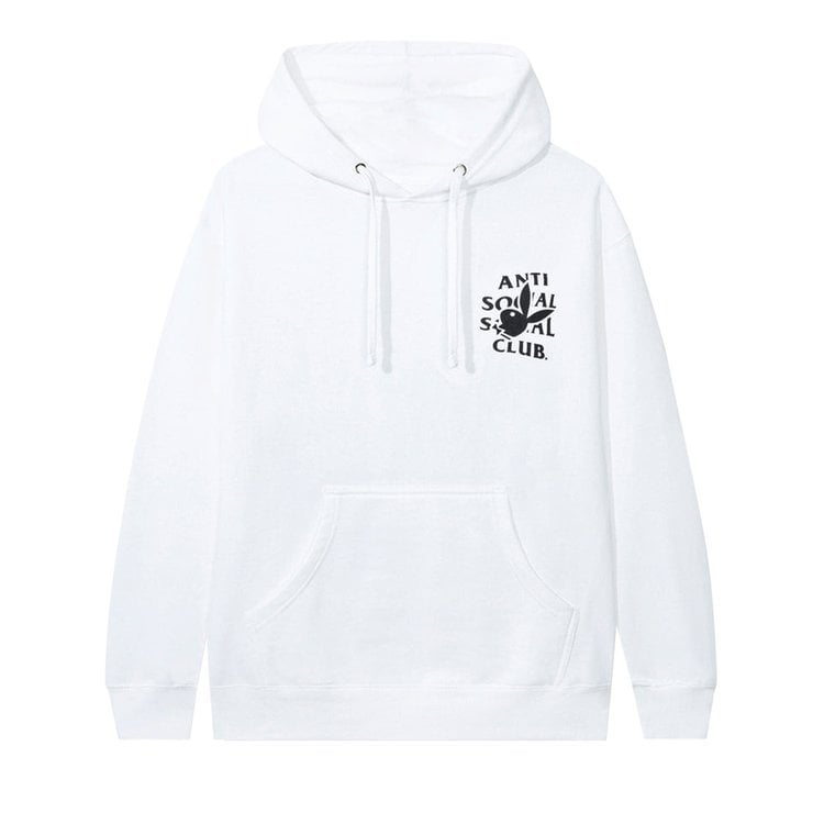 Худи Anti Social Social Club x Playboy Bunny Logo Hoodie White 'White', белый - фото