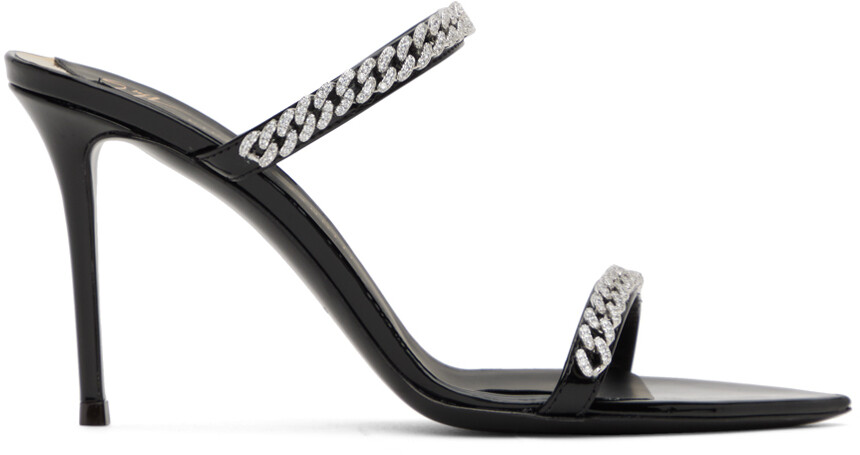 

Черные босоножки на каблуке Intriigo String 90 Giuseppe Zanotti