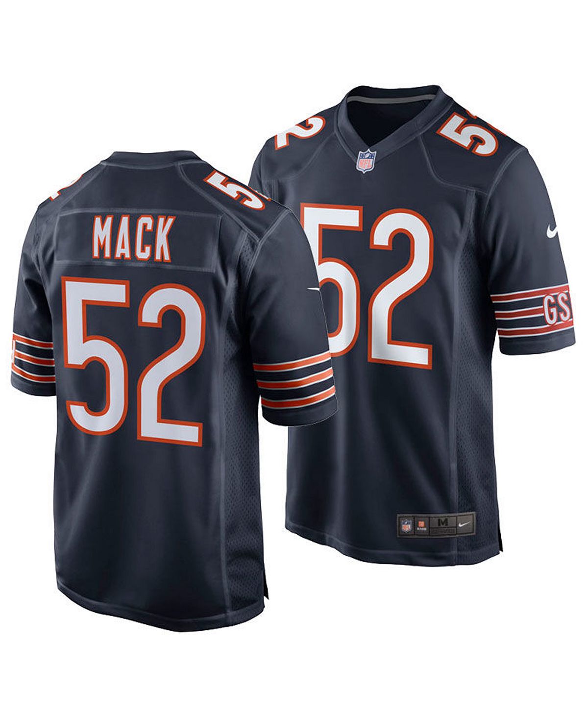 Мужское джерси khalil mack chicago bears game джерси Nike, синий